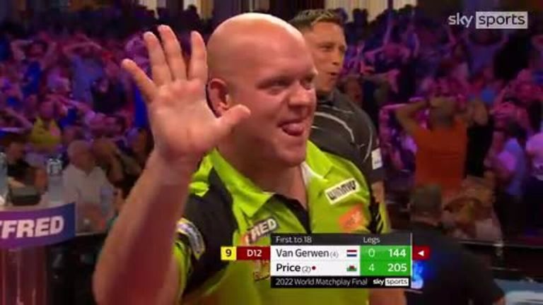 The three-time World Champion came so close to a nine-dart finish...