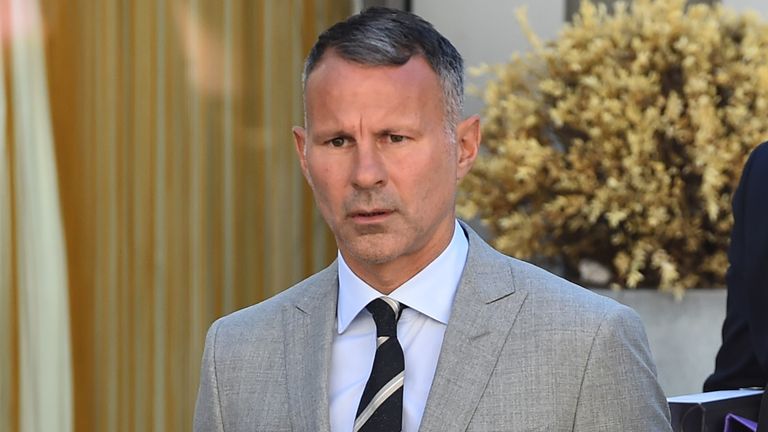 Former Manchester United footballer Ryan Giggs arriving at Manchester Crown Court where he is accused of controlling and coercive behaviour against ex-girlfriend Kate Greville between August 2017 and November 2020. Picture date: Tuesday August 9, 2022.