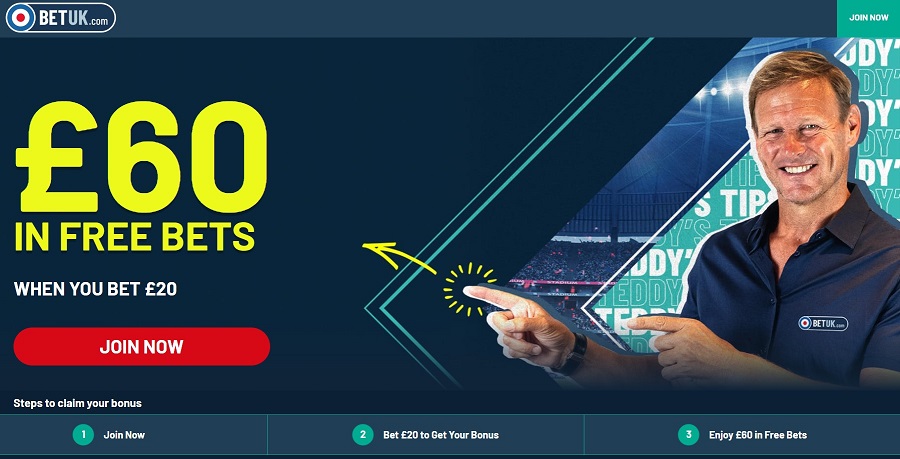 BetUK bet 20 get 60