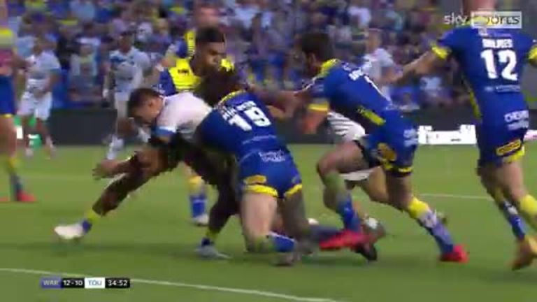 Highlights of the Betfred Super League match between Warrington Wolves and Toulouse Olympique.