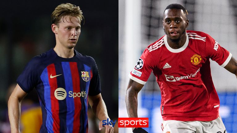 Frenkie De Jong and Aaron Wan-Bissaka