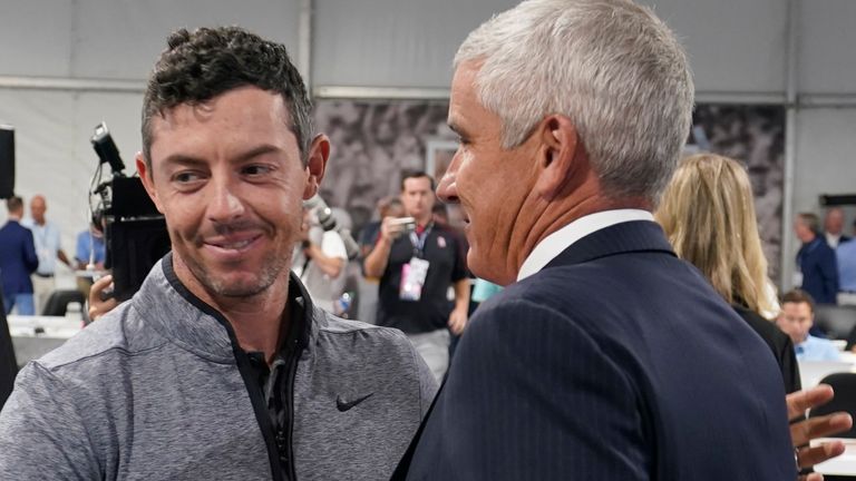 Rory McIlroy and Jay Monahan both addressed the media about the new league ahead of the Tour Championship