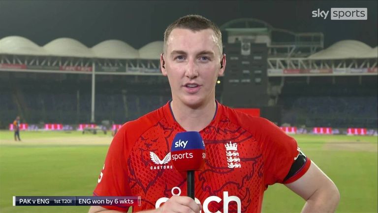 Harry Brook discusses the conditions in Pakistan after England's victory in the first T20