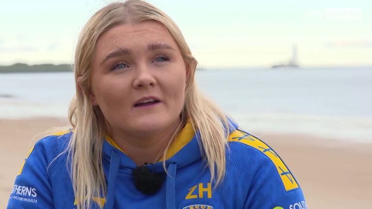 Leeds Rhinos' Zoe Hornby says she's excited about the future of the women's game as she prepares for Sunday's Super League Grand Final against York City Knights Ladies.