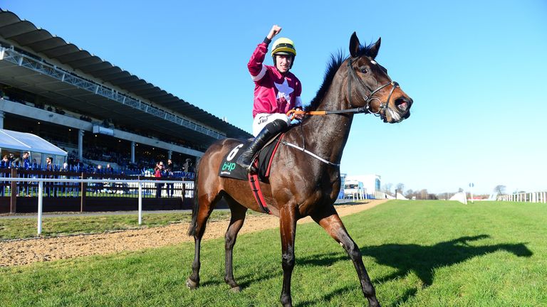 Apple&#39;s Jade and Jack Kennedy after winning the Irish Champion Hurdle