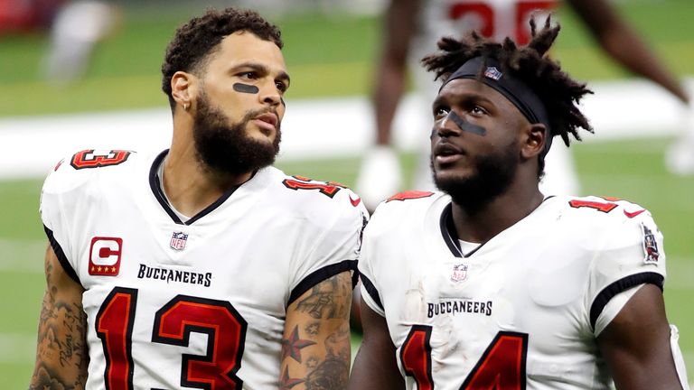 Watch some of the top plays from Tampa Bay Buccaneers wide receiver tandem Mike Evans and Chris Godwin.