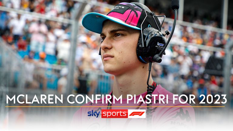 McLaren Team Principal Andreas Seidl talks to Sky Sports following the announcement that Oscar Piastri will drive for McLaren in 2023.