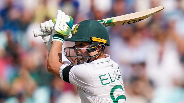 South Africa captain Dean Elgar top-scored with 36 in the tourists' second innings