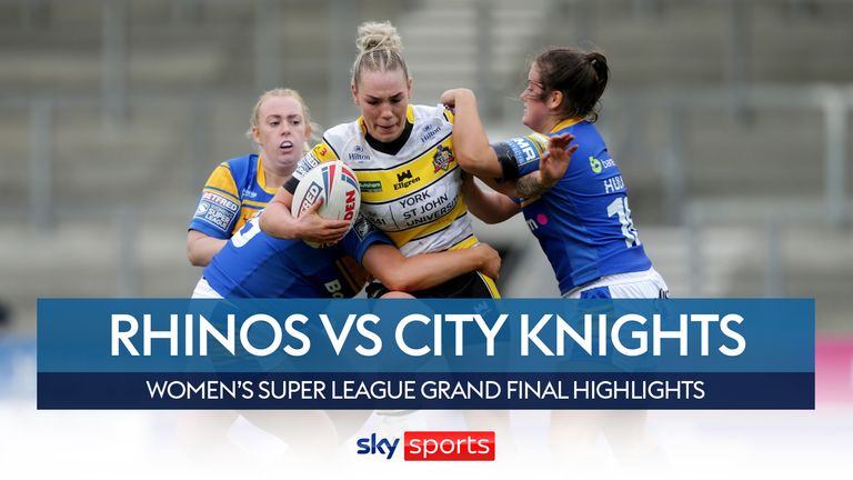 The best of the action from the Women's Super League Grand Final between Leeds Rhinos and York City Knights.