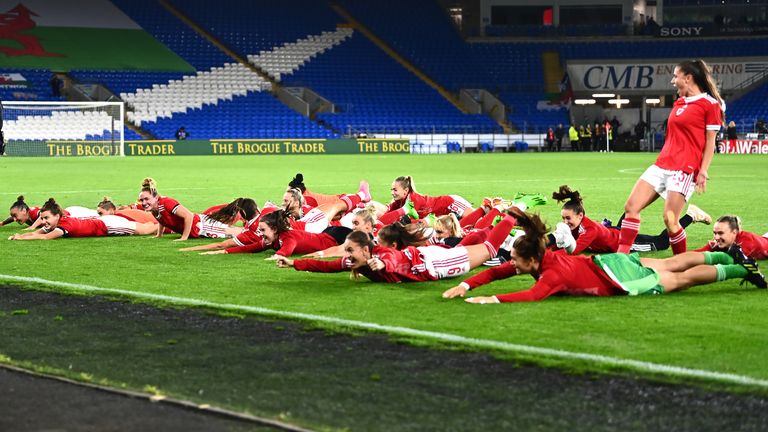 Wales played in front of a record crowd at the Cardiff City Stadium