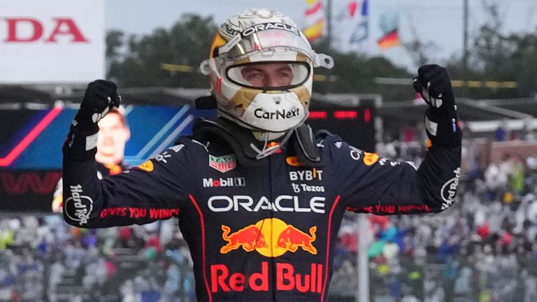 Max Verstappen was crowned F1 world champion for a second time earlier this season