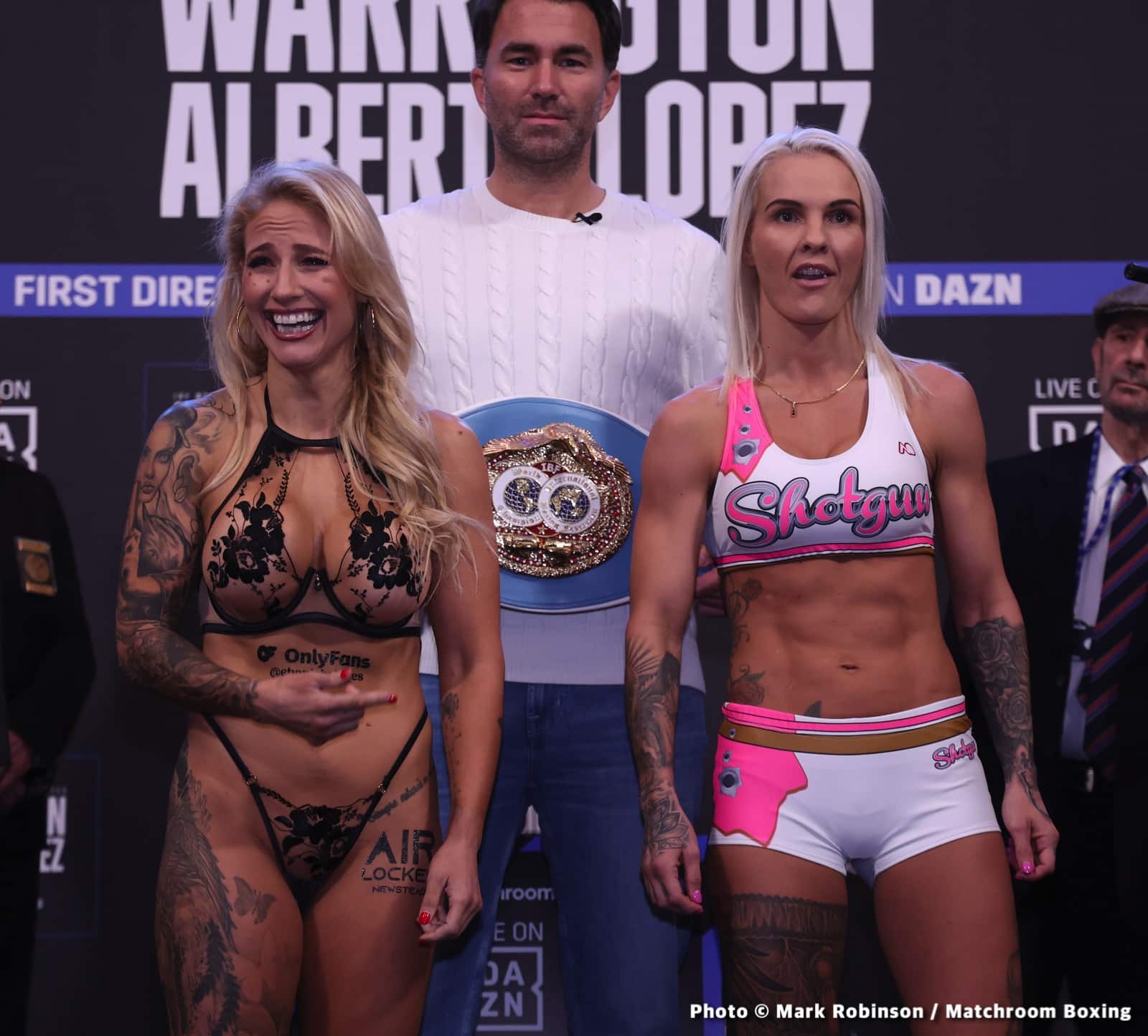 Image: Warrington 125 1/4 vs. Lopez 124 1/4 - weigh-in results