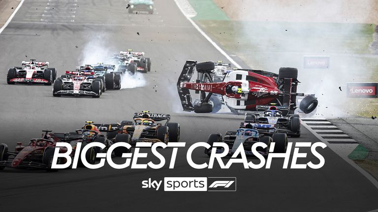 Relive some of the biggest crashes this year in Formula One, including Nicholas Latifi in Australia, Mick Schumacher in Saudi Arabia and Zhou Guanyu in Britain.