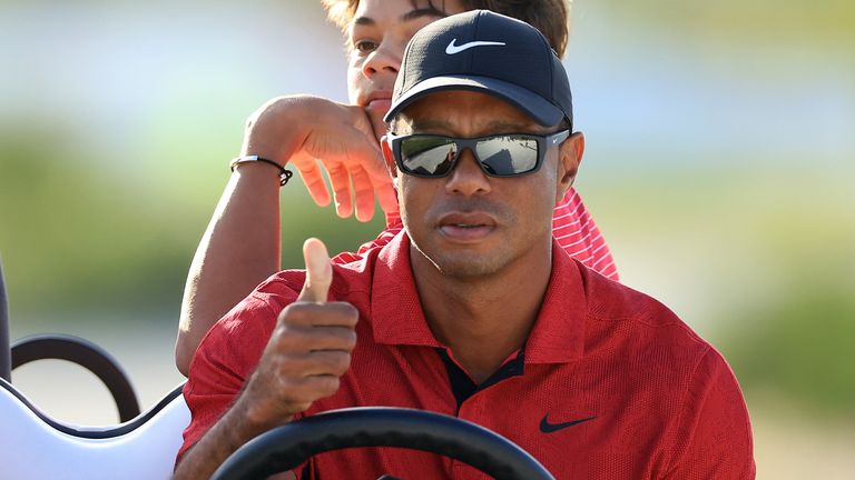 Tiger Woods will use a golf cart to get around the course in The Match