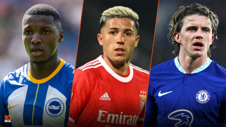 Moises Caicedo, Enzo Fernandez and Conor Gallagher
