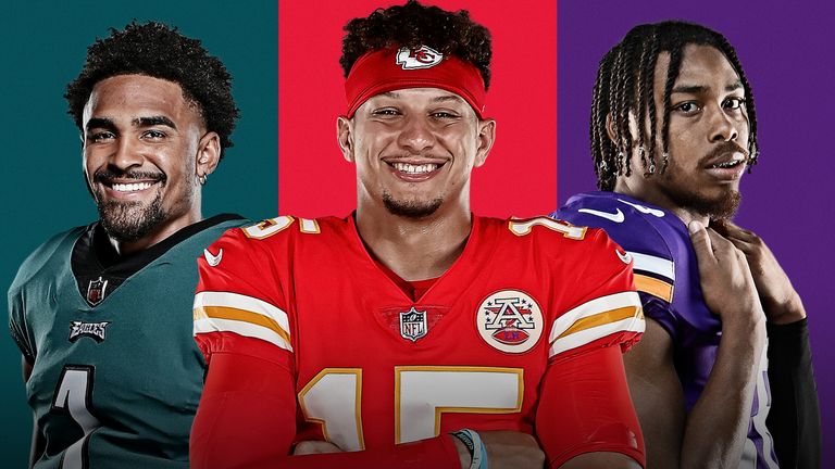 Jalen Hurts, Patrick Mahomes and Justin Jefferson are among the five finalists for league MVP in the NFL this season