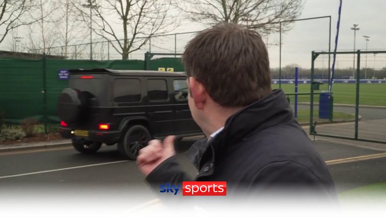 Anthony Gordon arrives at Everton&#39;s training ground