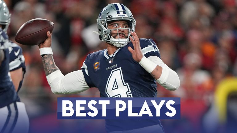A look at Dallas Cowboys quarterback Dak Prescott's best plays from a near-perfect Super Wild Card performance against the Tampa Bay Buccaneers