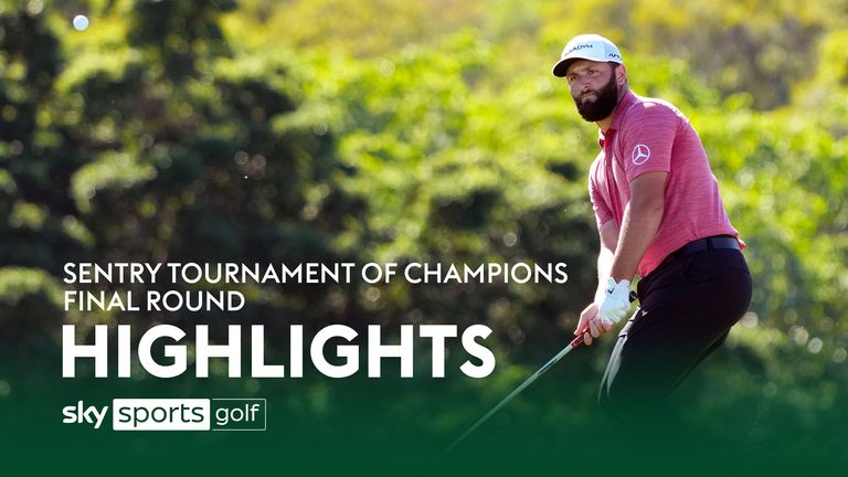 Highlights from the final round of the Sentry Tournament of Champions as Jon Rahm overturned a seven-shot deficit to win the title