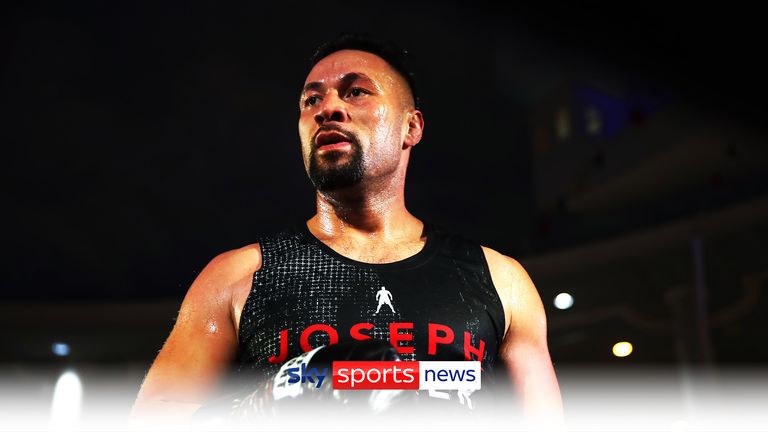Boxer Joseph Parker during a public workout at The Trafford Centre