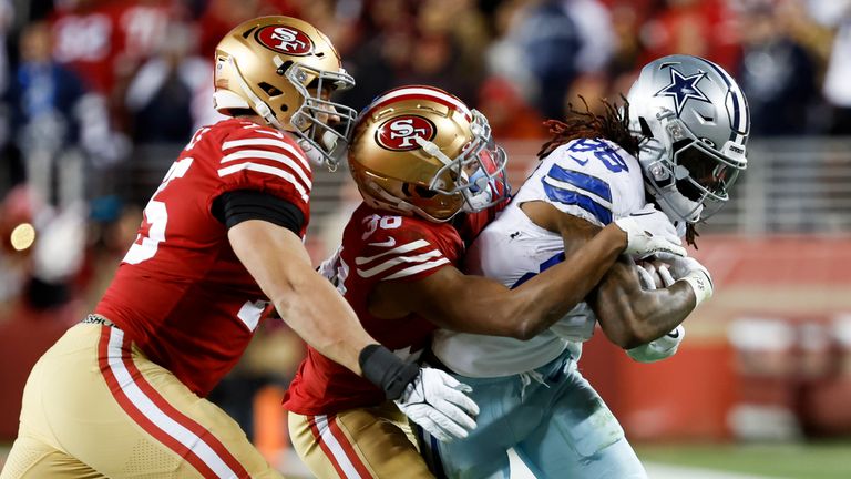 Highlights of the Dallas Cowboys against the San Francisco 49ers in the Divisional Round of the NFL playoffs