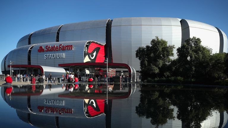 State Farm Stadium in Arizona will play host to this year's Super Bowl on Sunday February 12