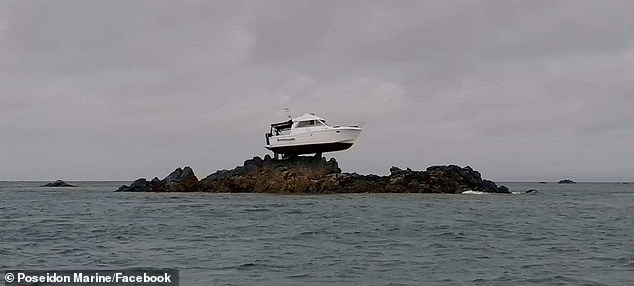 The crew reported minor injuries from the impact and underwent casualty assessments once they were transferred to Jersey