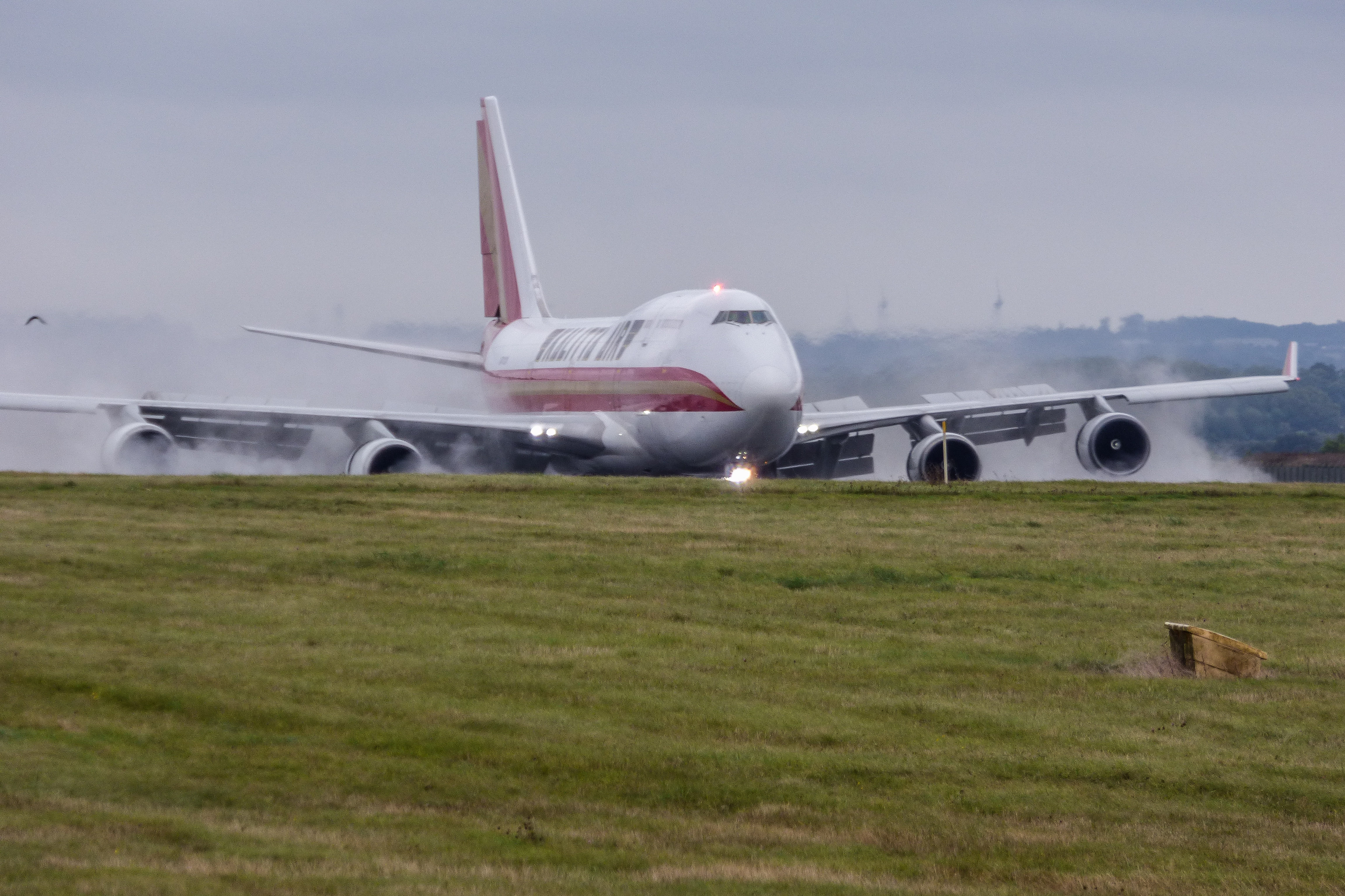 One witness said the engine 'ingested something' on arrival