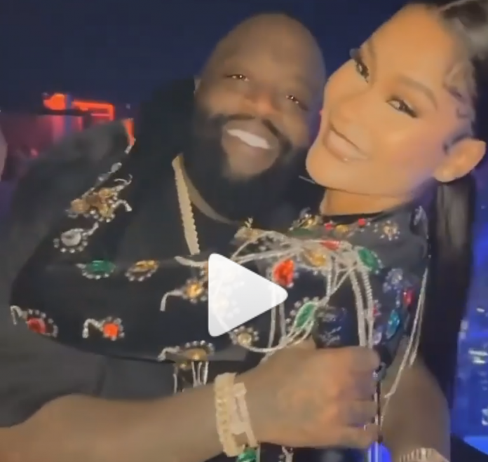 Rick Ross And Rumored GF Hamisa Mobetto Pack On PDA At Dubai Club