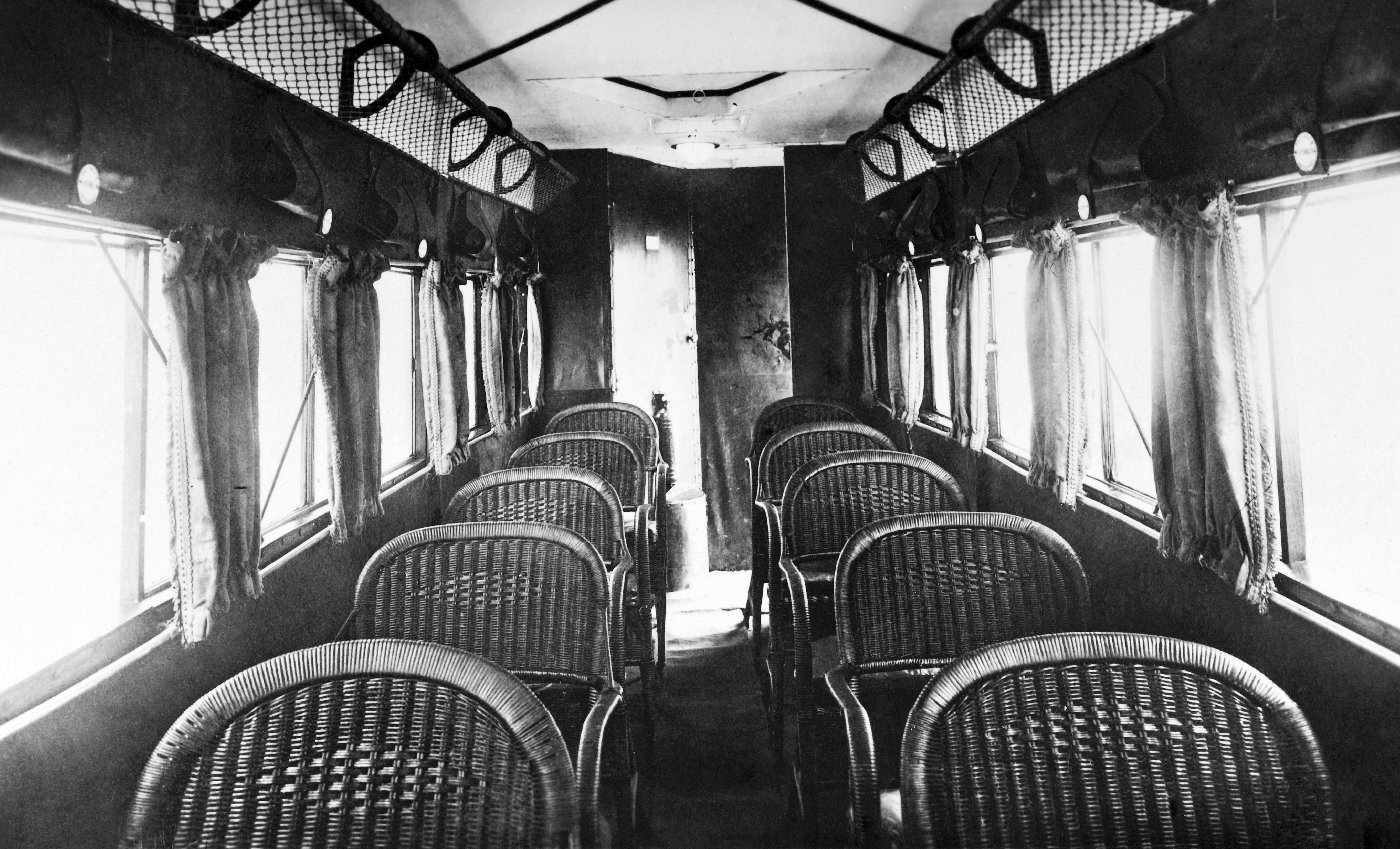 The interiors of commercial aircraft was still extremely basic in the 1930s