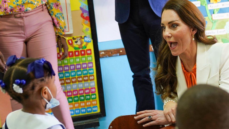 The Duchess of Cambridge visits Shortwood Teacher"s College in Kingston, Jamaica