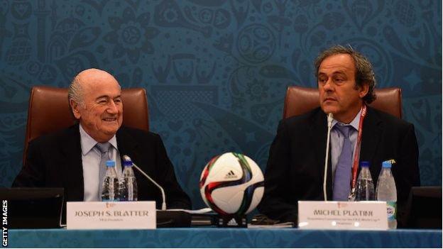 Sepp Blatter and Michel Platini