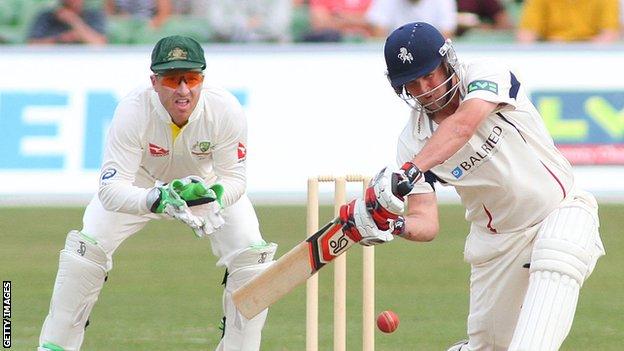 Rob Key playing for England