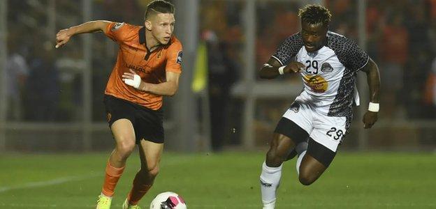 Renaissance Berkane in action against TP Mazembe