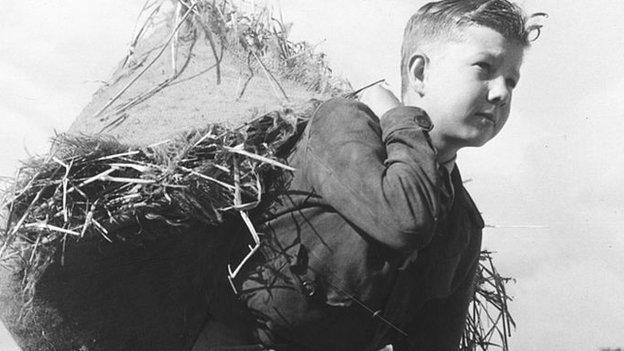 Lester Piggott pictured as a 12-year-old in 1948, the year of his first winner