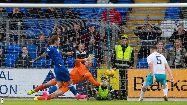 Stevie May scores for St Johnstone against Inverness