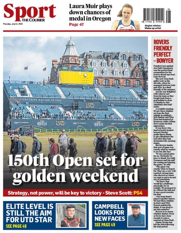 The Courier back page