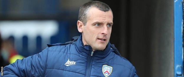 Coleraine manager Oran Kearney