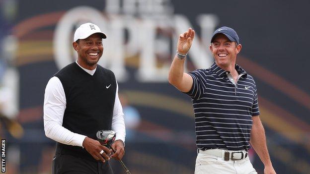 Tiger Woods and Rory McIlroy