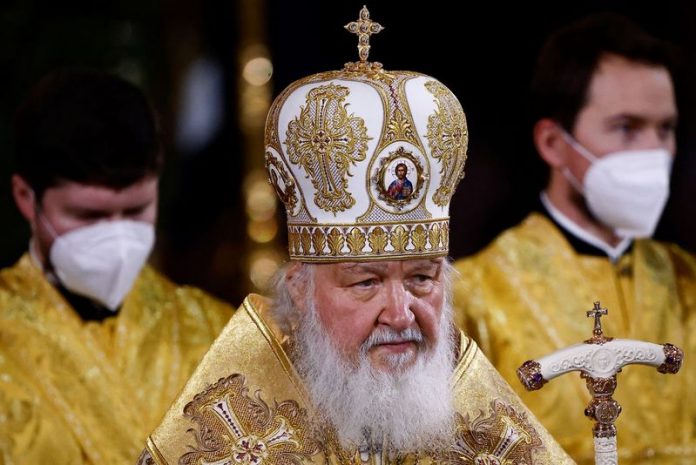 Patriarch Kirill of Moscow and All Russia conducts the Orthodox Christmas service at the Cathedral of Christ the Saviour in Moscow, Russia, January 6, 2022. REUTERS/Maxim Shemetov(Copy) Patriarch Kirill of Moscow and All Russia conducts the Orthodox Christmas service at the Cathedral of Christ the Saviour in Moscow, Russia, January 6, 2022. REUTERS/Maxim Shemetov