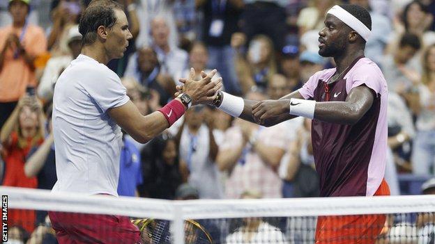 Rafael Nadal and Frances Tiafoe