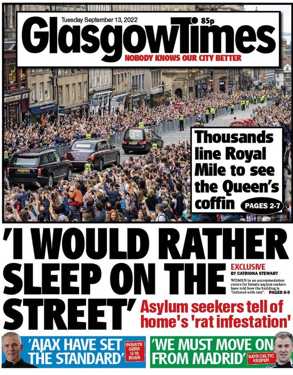 Glasgow Times front page