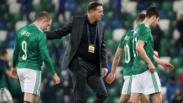 Ian Baraclough consoles Shayne Lavery