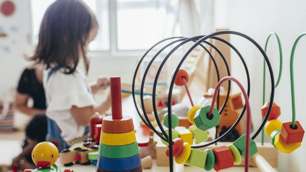 Child playing at nursery