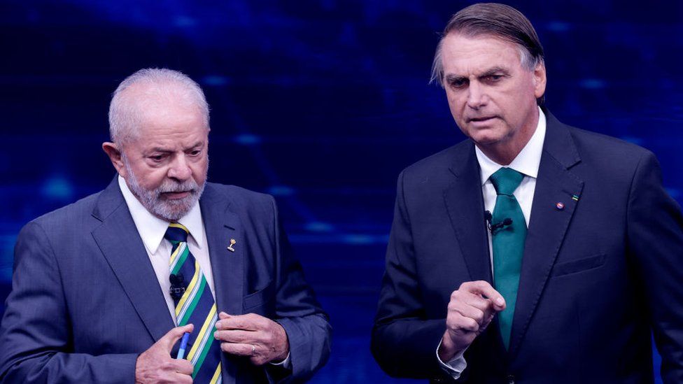 President Jair Bolsonaro and former President Luiz InĂ¡cio Lula da Silva in debate