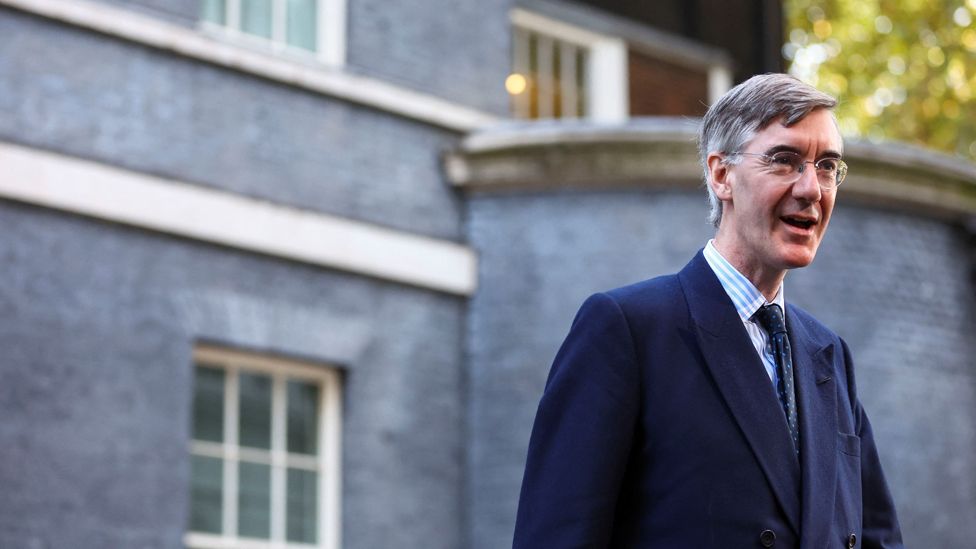 Jacob Rees-Mogg outside Number 10 Downing Street
