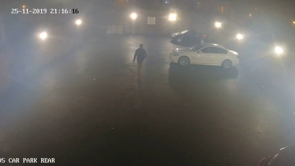Ali returns to car after visiting casino