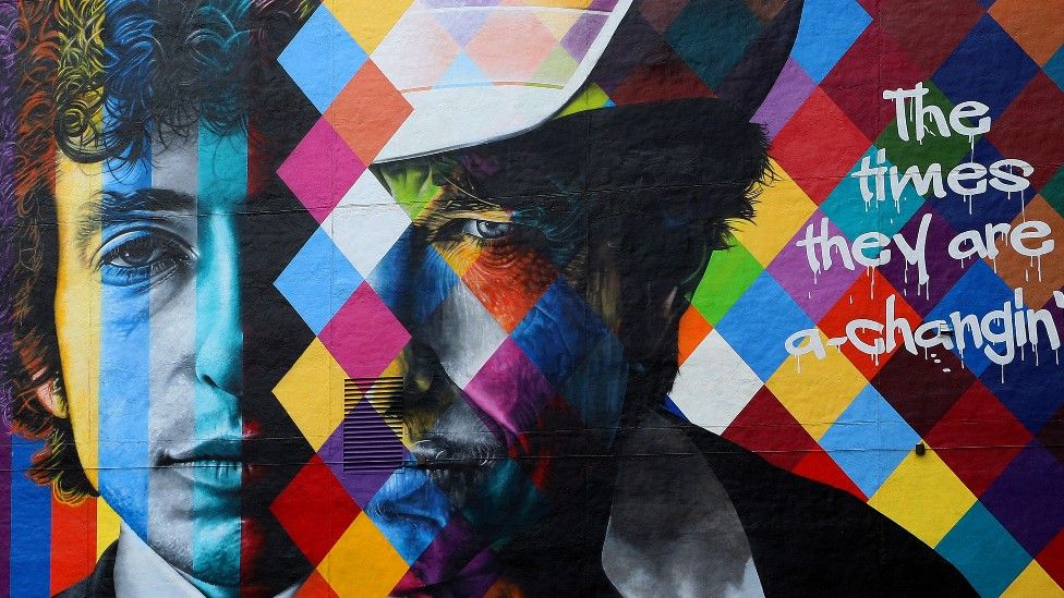 Eduardo Kobra's Bob Dylan mural in Minneapolis