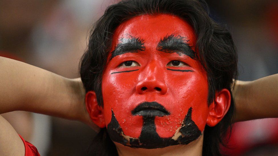 A disappointed South Korea fan