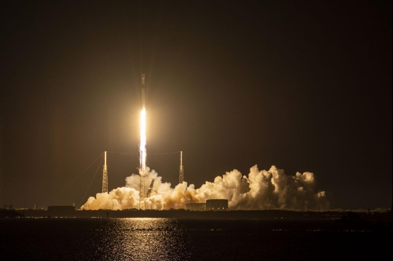 A Falcon 9 rocket launched Wednesday morning, carrying 54 Starlink satellites. Photo courtesy of SpaceX/<a href="https://twitter.com/SpaceX/status/1608050353131642880">Twitter</a>